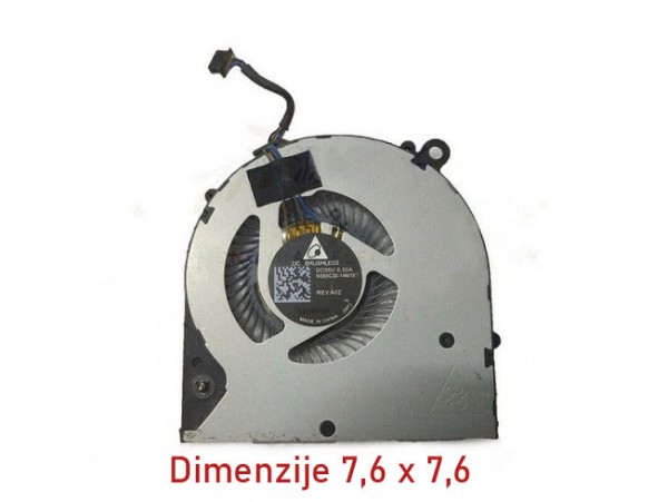 CPU VENTILATOR za prenosnik HP EliteBook 840 G3 845 G3 740 G3 745 G3 Fan EG50050S1-C710-S9A 821163-001 širina 7,6cm