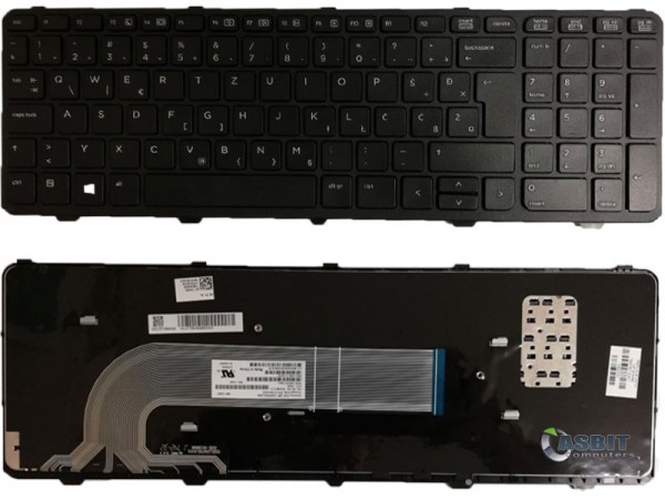 Tipkovnica za HP ProBook 450 G0 G1 G2 455 G0 G1 G2 470 G0 G1 G2 / 768787-BA1 / 727682-DD1 / SLO (QWERTZ) Š Đ Ž Ć Č