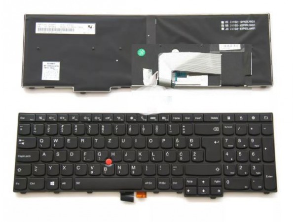 Tipkovnica za Lenovo Thinkpad Edge E531 E540 L540 L570 T540P T550 T560 P50S SLOVENSKA Č Ć Đ Š Ž