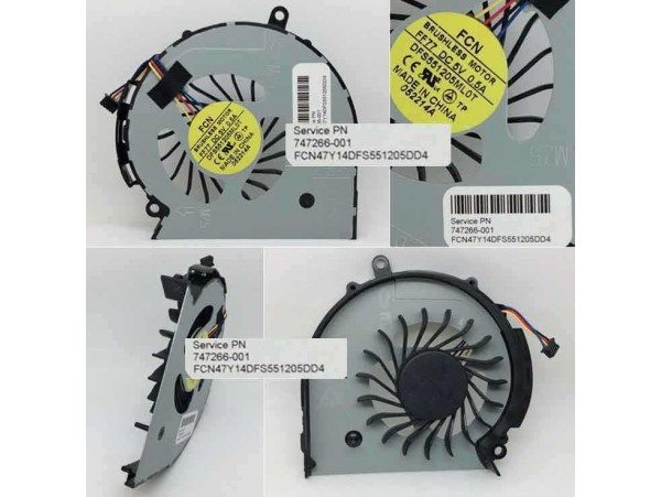 CPU VENTILATOR za HP 250 G2 255 G2 15-d 15-d000 Compaq 15-a 15-a000 / 747266-001