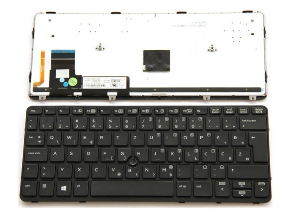 Tipkovnica za prenosnik HP EliteBook 820 G1, 820 G2, 720 G1, 720 G2, 725 G2 / 735503-031 / (QWERTZ) Š Đ Ž Ć Č SLOVENSKA