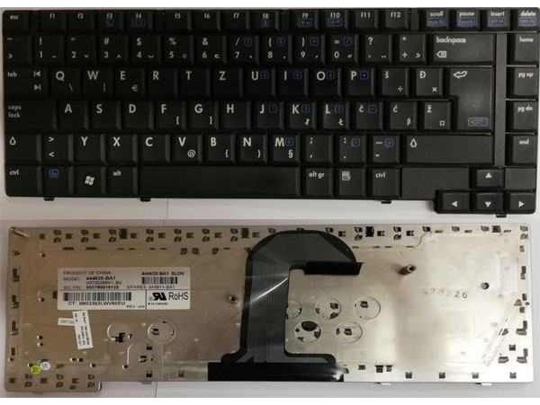 Tipkovnica za HP Compaq 6715b Series / 443811-BA1 / (QWERTZ) Š Đ Ž Ć Č / SLO / DEMO