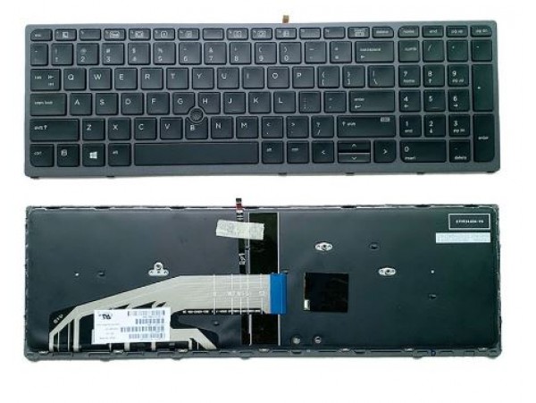 Tipkovnica za HP ZBOOK 15/17 G3 G4 850250-DD1 848311-DD1 / PK131C32A09 / (QWERTZ) US / SLO nalepke Š Đ Ž Ć Č