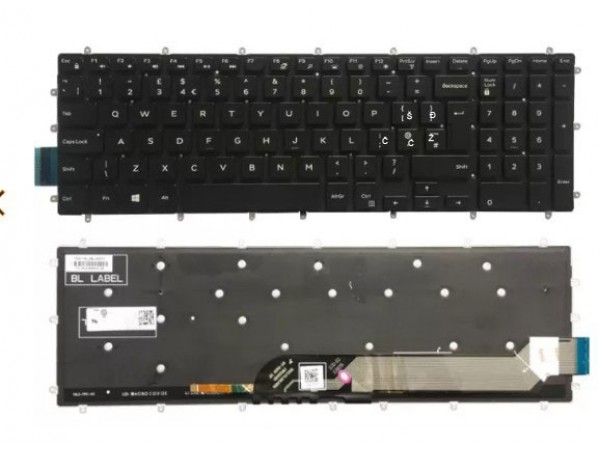 Tipkovnica za prenosnik Dell Inspiron 5565/5567/7778/7779/5765/5767 backlight SLOVENSKA Š Đ Ž Ć Č 