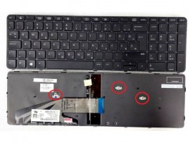 Tipkovnica za HP ProBook 450 455 470 G3 G4 650 655 G2 Osvetlitev (backlight) 827029-BA1 / 827028-BA1 / (QWERTZ) Š Đ Ž Ć Č SLOV