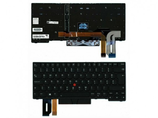Tipkovnica za prenosnik Lenovo ThinkPad  E480 E485 E490 E495 L380 L390 L480 R480 T480S L490 T490 T495 / 01YP280 / Slovenska  Š Đ Ž Ć Č