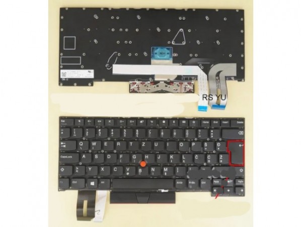 Tipkovnica za prenosnik Lenovo ThinkPad T490S T495S 02HM227 SLOVENSKA Š Đ Ž Ć Č