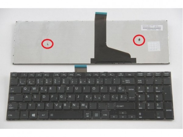 Tipkovnica za prenosnik Toshiba Satellite C50-A/ C50D-A SLOVENSKA Š Đ Ž Ć Č 
