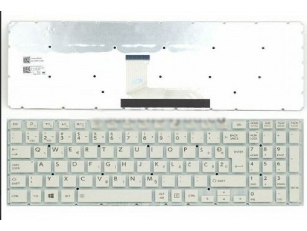 Tipkovnica za prenosnik Toshiba Satellite L50-B/S50-B/L50-C/L70-C/P50W-C SLOVENSKA Š Đ Ž Ć Č 
