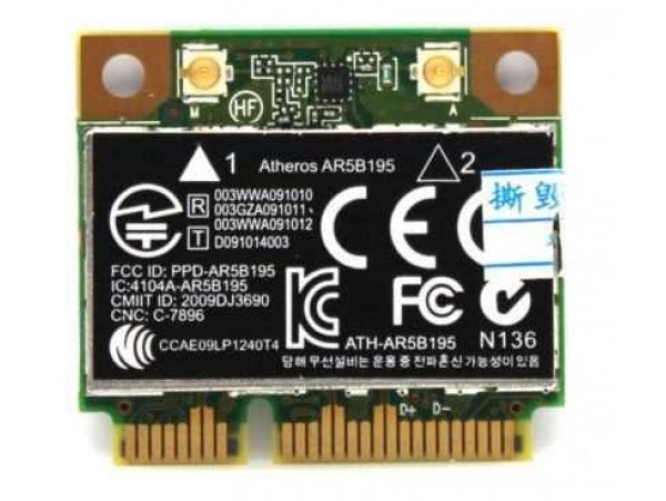 WLAN ATHEROS AR5B195 ZA HP G6 HP G7 HP PROBOOK 4730S 4530s / 593127-001