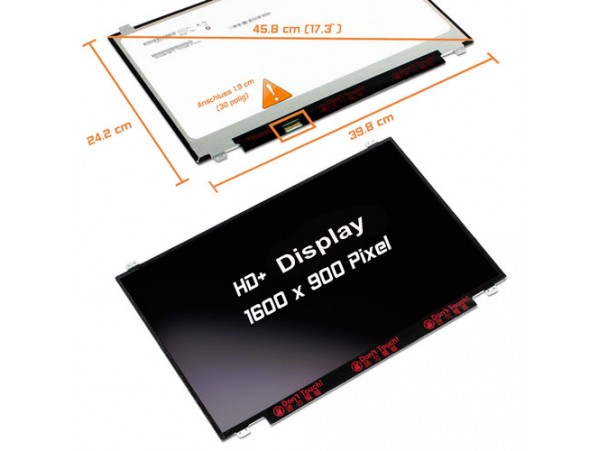 LCD LED ZASLON HD 17.3" ZA HP PROBOOK 470 G3 / N173FGA-E34-C1 / 1600 x 900 HD++ / 30PIN LEVO / MAT / TANEK