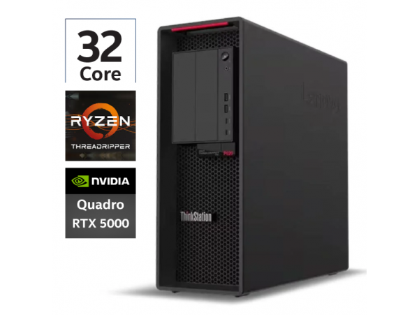 Delovna postaja, LENOVO ThinkStation P620-AMD Ryzen Threadripper PRO 32-Core 3.50 GHz (3975WX), 32 GB, 1000 GB SSD NVMe (nov!), NVIDIA Quadro RTX 5000- Rabljeno