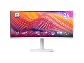 Zaslon MSI Modern MD342CQPW 34" / UWQHD / 120Hz / 1ms MPRT / ukrivljen / KVM / bel - nastavljiv po višini - PD 98W