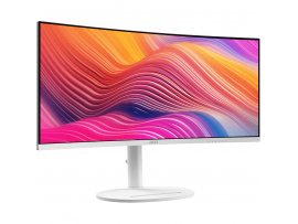 Zaslon MSI Modern MD342CQPW 34" / UWQHD / 120Hz / 1ms MPRT / ukrivljen / KVM / bel - nastavljiv po višini - PD 98W