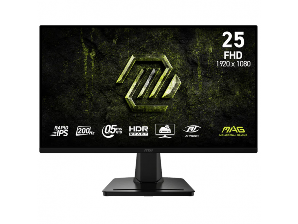 Zaslon MSI MAG 256F E20 / 24,5" (62,2 cm) / 1920 X 1080 / 200 Hz / 0,5 ms