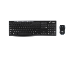 LOGITECH MK270 brezžična tipkovnica in miška (črna)