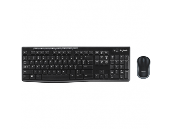 LOGITECH MK270 brezžična tipkovnica in miška (črna)