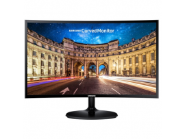 Zaslon SAMSUNG CF390 C24F390FHR 61 cm (24") / 1920x1080 / VA / 60 Hz / 4 ms / črn / ukrivljen (1800R)