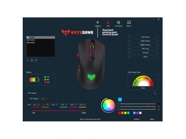 Gaming miška BYTEZONE Morpheus brezžična-žična / RGB (16,8M barv) / max DPI 10K / optična / mat UV premaz (črna)