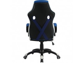 Gaming stol Bytezone Racer PRO (črno-siv-moder)