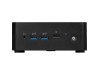 Mini namizni računalnik MSI Cubi NUC 1MG-244BEU barebone Core 3 / Wi-Fi 6E + BT / 2x2.5Gbps (črn) Core / Intel Graphics / FreeDOS
