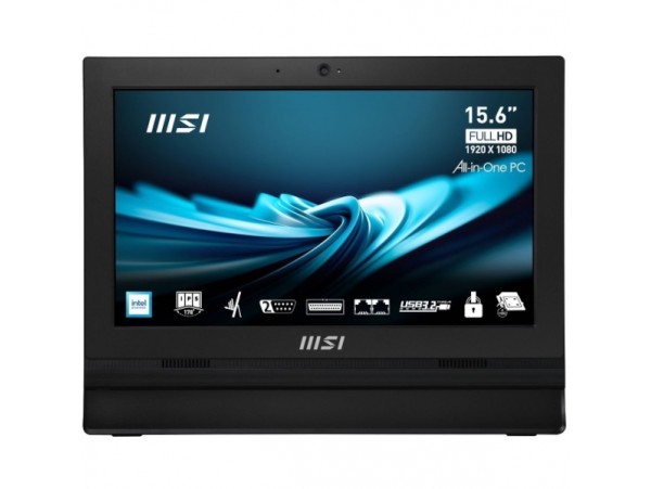 Računalnik MSI PRO AP162T ADL-042XEU Intel N100 / 8GB / 256GB SSD / 15.6" FHD / Windows 11 Home / črn 39,6 cm / 1920x1080 / N100 / 8GB / 256GB SSD / Intel Graphics / Win 11 Home
