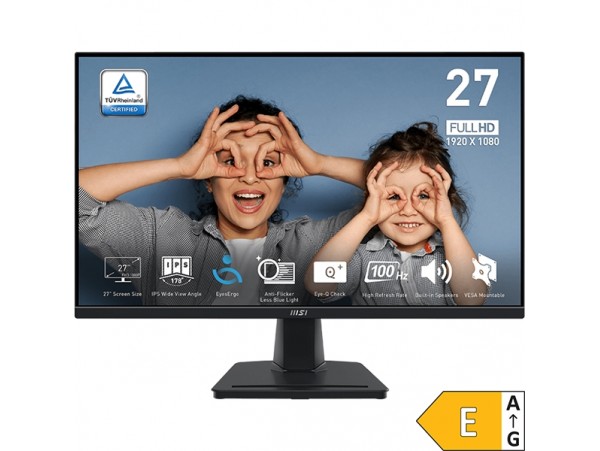 Zaslon MSI PRO MP275 27" / FHD / IPS / 100Hz / 1ms (MPRT) (črn) 68,5 cm