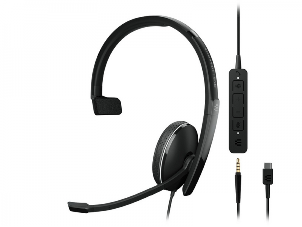 EPOS ADAPT 135T USB-C II – mono žična naglavna slušalka