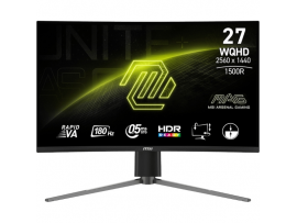 Zaslon MSI MAG-27CQ6PF / 27" / WQHD / 180Hz / 0.5ms (GtG) / ukrivljen / črn - nastavljiv po višini