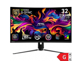 Zaslon MSI MAG 321CUP QD-OLED 31.5" / UHD / 165Hz / 0,03ms MPRT / črn - nastavljiv po višini - PD 15W