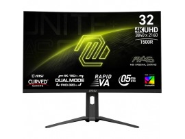 Zaslon MSI MAG 321CUPDF / 31.5" / UHD / VA / 160Hz / 0.5ms (GtG) / črn - nastavljiv po višini - PD 15W