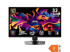 Zaslon MSI MAG 322UP QD-OLED E16 31,5" / 4K UHD / 165Hz / 0,03ms (GTG) (črn) – nastavljiv po višini - PD 15W