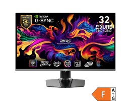 Zaslon MSI MPG 321URX QD-OLED 31.5" / UHD / 240Hz / 0,03ms (GTG) / črn – nastavljiv po višini - PD 90W
