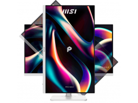 Zaslon MSI PRO MAX 271QPHW E14 / 68,6 cm (27") / 2560x1440 (WQHD) / IPS / 144 Hz / 4 ms (GTG) / 300 nits / 1500:1 / KVM / nastavljiv po višini
