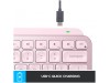 Tipkovnica brezžična Logitech MX Keys Mini US international | SLO gravura roza LED osvetlitev (920-010500)