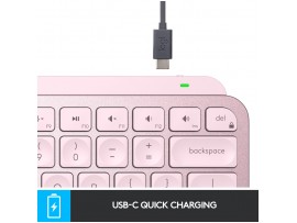 Tipkovnica brezžična Logitech MX Keys Mini US international | SLO gravura roza LED osvetlitev (920-010500)