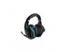 Slušalke brezžične Logitech naglavne BT/1x3,5mm G935 črna LightSync Gaming (981-000744)
