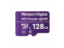 Spominska kartica microSDXC 128GB WD Purple QD101 Ultra Endurance 100MB/s/20MB/s U1 V10 UHS-I (WDD128G1P0C)
