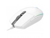 Gaming miška Žična Logitech G102 LightSync, bela (910-005824)