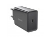 Hišni polnilec 100-240V => 1x USB-C 20W Baseus črn (CCFS-SN01)