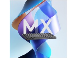 Tipkovnica brezžična + Bluetooth Logitech MX Mechanical MINI UK | SLO gravura grafitna LED osvetlitev (920-010780)