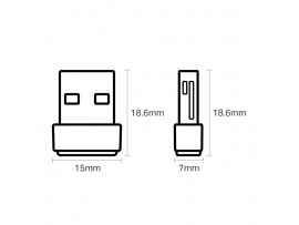 Brezžični mrežni adapter USB 2.0 TP-Link WiFi5 802.11ac AC600 633Mbit/s dualband Nano (Archer T2UNano)
