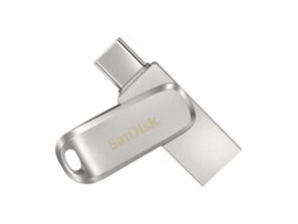 Spominski ključek 32GB USB 3.2/USB-C Sandisk Ultra Dual Luxe 150MB/s kovinski vrtljiv srebrn (SDDDC4-032G-G46)