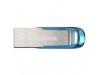 Spominski ključek 64GB USB 3.0 Sandisk Ultra Flair 150MB/s - kovinski/brez pokrovčka/moder-srebrn (SDCZ73-064G-G46B)
