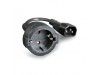 UPS napajalni adapter 220 IEC 320 C14 - SCHUKO (Ž) 0,15m črn Cablexpert /(PC-SFC14M-01)