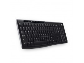 Tipkovnica brezžična Logitech K270 US international | SLO gravura črna (920-003738)