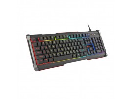 Tipkovnica Genesis RHOD 400RGB gaming tipkovnica, osvetlitev v 7 barvah, multimedijska, Anti-Ghosting, vodoodporna