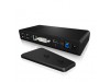 Priklopna postaja USB-A =>Icy Box IB-DK2241AC HDMI DVI 4xUSB2.0, 3xUSB3.0 1xLAN 2x3,5mm (20850)