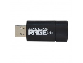 Spominski ključek 32GB USB 3.2 Patriot Supersonic Rage Lite 120MB/s - plastičen/izvlečni/črno-moder (PEF32GRLB32U)