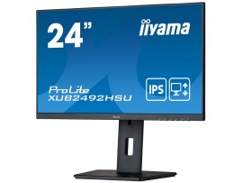 Monitor Iiyama 60,5 cm (23,8") XUB2492HSU-B5 1920x1080 75Hz IPS 4ms VGA HDMI DisplayPort 2xUSB Pivot Zvočniki  sRGB99% ProLite